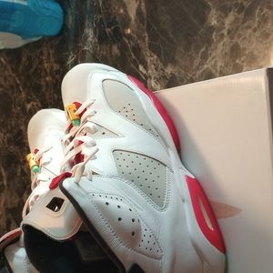 Jordan 6 hares and matching custom hoodie worn once shoes worn 5-6 times